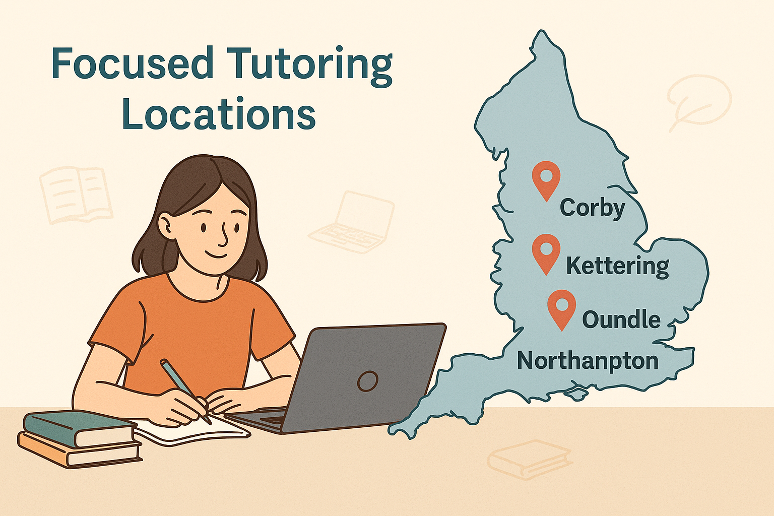 Map of VLE Tutors' local coverage across the UK