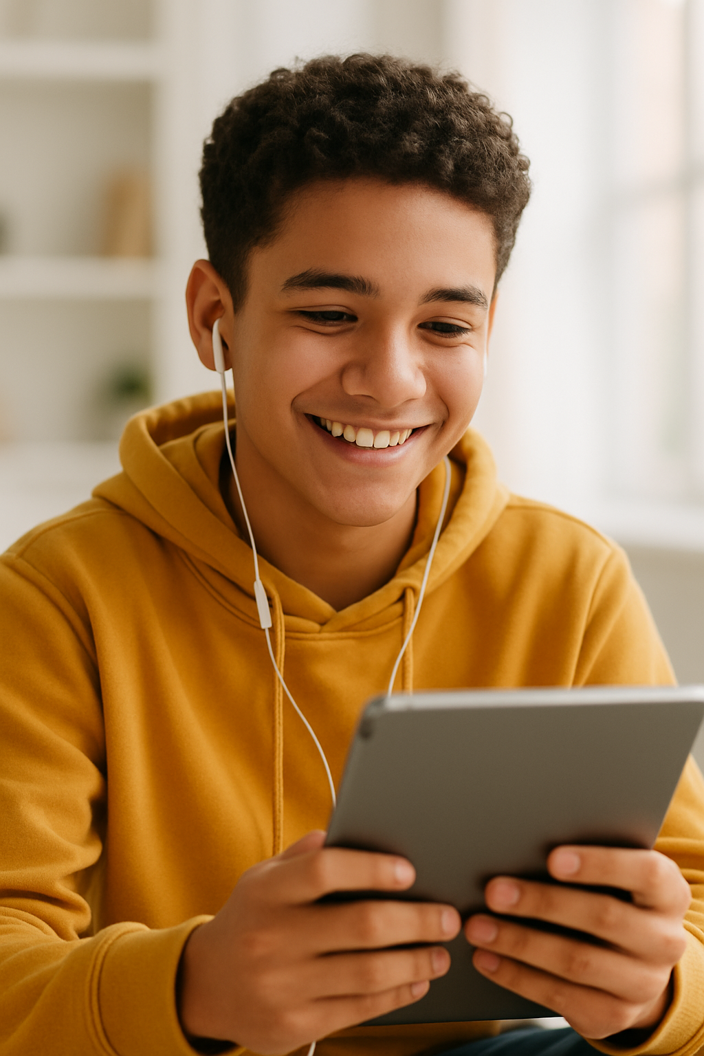 Student in online session with a GCSE and A-Level tutor in the UK – VLE Tutors